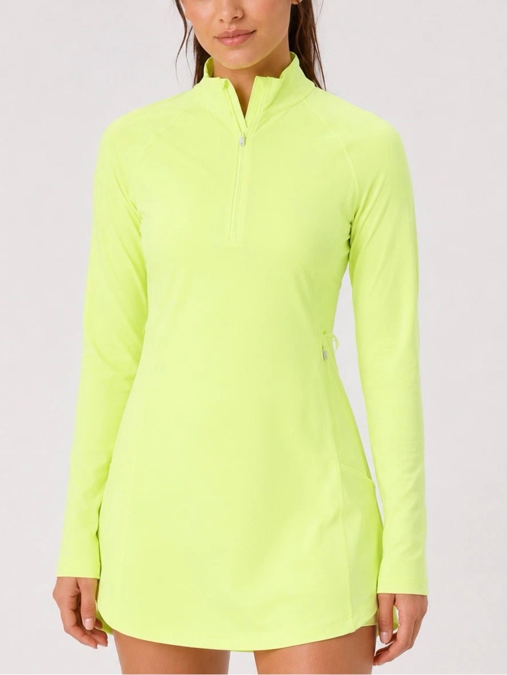 Lululemon Nulux Long-Sleeve Tennis Dress FZAP Faded Zap Women's Sz 2